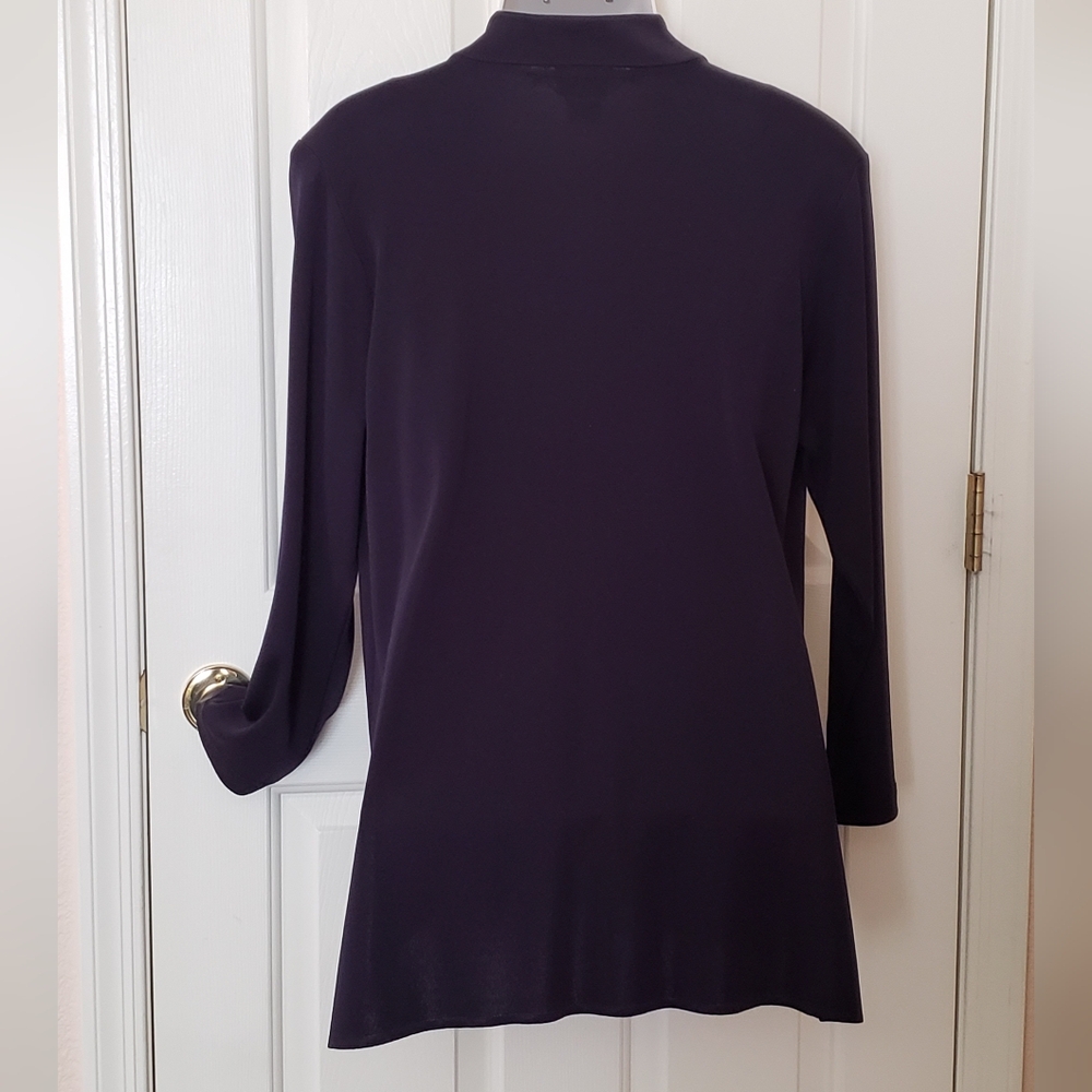 Exclusively Misook Classic Long Duster Jacket Nwot - image 8